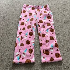 3/$25 Cozy Pink Cookie and Milk Kids Pajamas